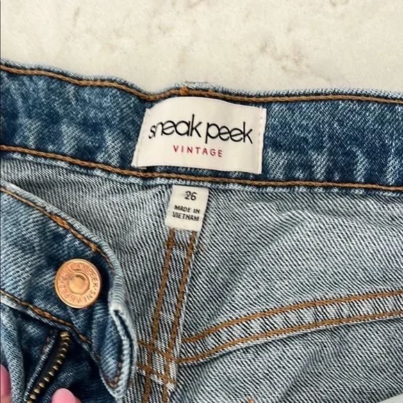 VICI High Rise Distressed Blue Jeans size 26 - Picture 4 of 5